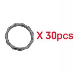 5-30pcs DIY Metal Bamboo Spring Ring 19-38mm Round Connector Buckle for Clasps Bag Handbag Carabiner Pendant Jewelry Accessory