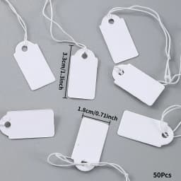 Kraft Paper Tags With Strings Handmade With Hang Garment Tags For Jewelry Crafts Price Candy/Gift/Cookies Display Label Card