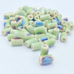 10*5MM Tube Shape Long Cylinder Ceramic Porcelain Spacer Beads For Jewelry Making DIY Column Accessory
