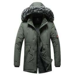Long Winter Jacket Men Warm Wool Liner Man Jackets Coats Outwear Snow Windbreaker Male Parka Overcoats Fur Collar Hooded Men New
