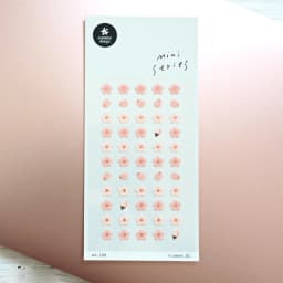 Korean Import Brand Sonia Cute Mini Pink Cherry Sakura Flowers Leaves Paper Sticker Diy Stationery Stickers Nail Sticker Kawaii