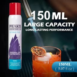 Premium Butane Fuel Replacement Canisters Refill Fluid 150ml/Cans, Without Battery