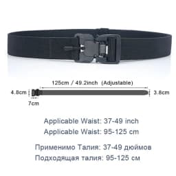 Newest Automatic Magnetic Buckle Tactical Belt Mens Canvas Tactical Workwear Casual Outdoor Military Training Pants Belt For Men
