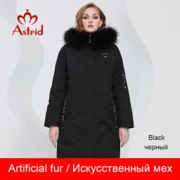 Astrid 2022 Women's Winter Jacket Oversize Thick Down Coats Hooded Natural Fur Women Parkas Fashion Outerwear Quilted AT-10073