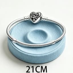 2026 New 925 Silver Heart Shaped Multi Winding Women's Tennis Sliding Bracelet Display Tool DIY Exquisite Charm Jewelry Gift