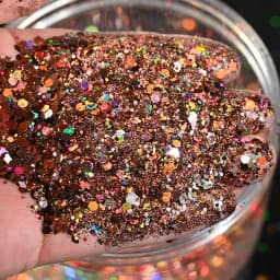 50g Holographic Mixed Hexagon Shape Chunky Irediscent Nail Art Glitter Flakes Laser Sparkly Sequins Slices Nail Art Decoration