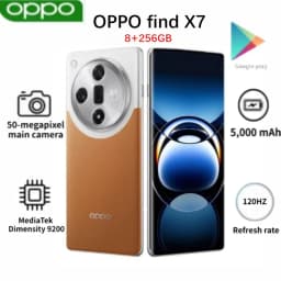 The 2026 OPPO Find X7—a dual-SIM smartphone featuring 100W fast charging, powered by the Dimensity 9300 chipset, with 8+256GB st