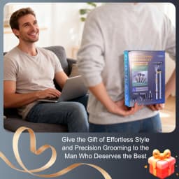 Hatteker Hair Clipper Grooming Kit for Man Trimmer Shaver Wet and Dry Precision Haircut Tools for a Neat And Tidy Look