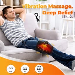 Multifunctional Cordless Massage Pad 660nm & 850nm Light Portable LED Light Wrap Pad for Knee Back Shoulder Waist Joint Relax