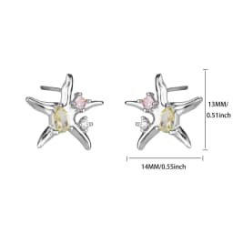 Vintage Summer Starfish Stainless Steel Stud Earrings For Women Simple Star Shell Earrings Stud Ocean Party Jewelry Gift 2025