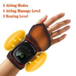 Wireless Air Pressure Foot Ankle Massager Electric Heating Vibration Massage Wrist Brace Airbag Compression Foot Muscle Relax