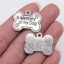 20pcs Charms Bone Dog House Charms Pendants Making DIY Handmade Tibetan Bronze Silver Color Jewelry