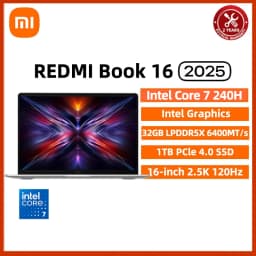 Xiaomi REDMI Book 16 Laptop Intel Core 5 220H/125H Intel Graphics 16G/32G RAM 1TB SSD 16-inch 2.5K Screen Notebook PC