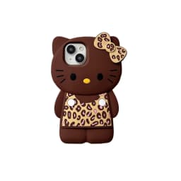 Sanrio 3D Cartoon Hello Kitty Bow Phone Case For iPhone 17 16 15 14 13 12 Pro Max 11 Anti Fall So Cute Y2K Soft Silicone Cover