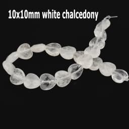 44 Types White Chalcedony Jade Agate Bead Natural Stone Rondelle Cube Faceted Loose Beads for Jewelry Making Bracelets Accessory