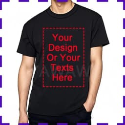 Men Tshirt Your Design Here Cotton Comfortable Unisex Teeshirt Fashion Personalized Summer Top Perfect Gift For Him