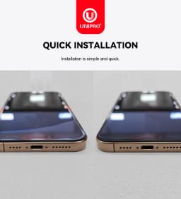 UNIPRO 3D Large Arc Borderless 0.4mm Corning HD Tempered Glass for iPhone 17 16 15 14 13 12 Pro Max Plus 17 Air Screen Protector