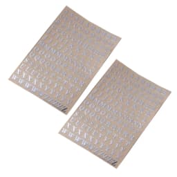2 Sheets Metal Alphabet Stickers Uppercase Letter Lower Case Letters Stickers Self Adhesive 26 Letters Stickers Wholesale