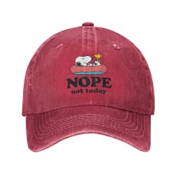 Snoopy Joe Cool Baseball Caps Vintage Distressed Denim Cartoon Headwear Unisex Style Outdoor Activities Adjustable Fit Caps Hat