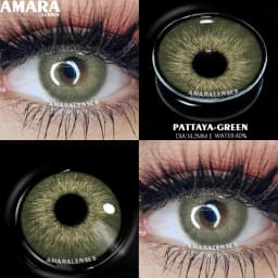 AMARA Natural Colored Contacts Lenses Brown 2pcs Contacts Beautful Pupils Color Contacts Yearly Makeup Cosmetic Contact Lens