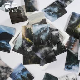 30Pcs Misty Forest Sticker Set Cute Stationery DIY Diary Decor for Scrapbooking & Journaling