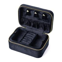 TAIMY Personalized Velvet Jewelry Box Double Layer Design High Capacity Travel Ring Necklace Earrings Jewellery Organizer
