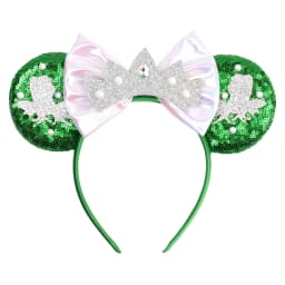 Princess and Frog Themed Mouse Ears Headbands Women Party Hair Accessories Bird DIY Headband for Girls Kids Sequins Bow Hairband
