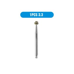 Dental Degranulation Burs Kit for Osseous Debridement & Soft Tissue Removal From Socket Diamond Ball Burs Φ2.3 Φ3.3 Φ4.0 Φ5.0