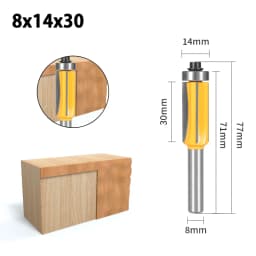 8mm Shank Z4 Flush Trim Router Bit With 4 Blade Woodworking MIlling Cutter For Wood BIT
