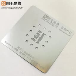 Amaoe EMMC EMCP UFS BGA Reballing Stencil for BGA153 BGA162 BGA169 BGA186 BGA221 BGA254 0.15mm Reballing Jig Platform