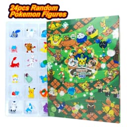 Pokemon Figure Advent Calendar Gift Box mini Pikachu Character Bulbasaur Christmas Toy Gifts Collection Desktop Model Toy