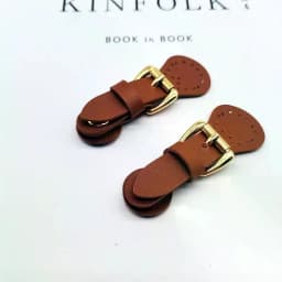 1Pcs Bag Buckle Lock Cowhide Sew On Snap Closure With Iron Alloy Button For Handbag Shoulder Bag Purse DIY Making