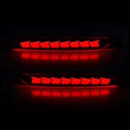 LED Rear Bumper Reflector Light For Chevrolet Cavalier 2020 2021 2022 Brake Warning Dynamic Turn Signal Lamp Car Accessories 12V
