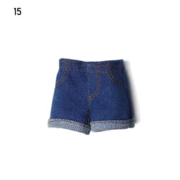 Multi Style Denim 11.5"Jeans Bottoms Shorts For Doll Clothes Outfits Short Pants For Blythe 1/6 Dolls Accessories