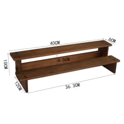 Retro Ladder Frame Solid Wood Bracelet Shelf Figure Buddha Display Ornament Headgear Storage Bracelet Display Stand