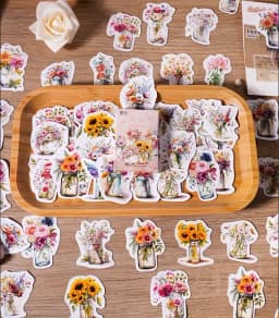 46pcs/30pcs/box Cute Strawberry Fresh Fruit Plants Florals Coffee Theme Magician Diary Journaling DIY Creative Seal Stickers