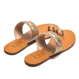 CH Women's Sandals New Simple Casual Flat Shoes Woman Beach Shoes