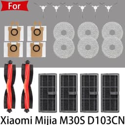 For Xiaomi Mijia M30S D103CN Self Cleaning Vacuum CleanAccessories Main Side Brush lip Hepa Filter Mop Cloth Dust Bag Parts