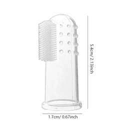 6 Pcs Silicone Finger Pet Toothbrush Set for Dogs And Cats - Washable Reusable Dental Care for Pets