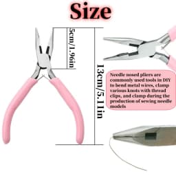 3/2/1pcs 12cm DIY Handmade Pliers, 1 Golden Ring, and 1 Silvery Tweezers to Make and Repair Various Jewelry Accessories