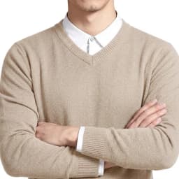 Men's V-Neck Sweater Winter Knitted Pullover Casual Warm Lightweight Y2K Knitwear Jumper Luxury T-shirts for Men Business Tshirt