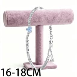 2026 New 925 Silver Classic Women's Circular Logo Love Heart Tennis Adjustable Bracelet Display Tool DIY Exquisite Charm Jewelry