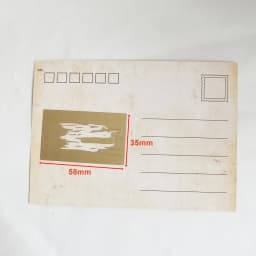 100PCS 58x35mm Silver/Golden Scratch Off Sticker Protection Style