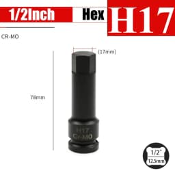 1/2inch Impact Hex Socket Electric Drill Socket Adapter Air Impact Wrench Hex Head Socket H4~H22 Screw Tap Socket Adapter