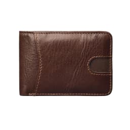GENODERN Casual Small Wallet for Men Cow Leather Male Slim Wallets Short Mini Wallet with Card Holder Pocket Purses