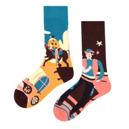 mandarin duck Men's and Women's Socks Original AB Trendy Socks Medium High Tube Socks Flower Fruit Animal Cartoon Cotton Socks