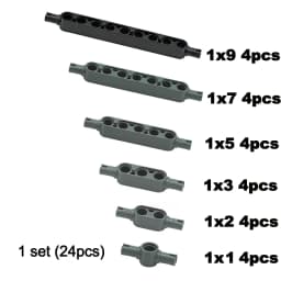 Building Blocks MOC Technical Liftarm Beam Thick Hole 1x3 1x4 1x5 1x6 1x7 1x9 1x11 Studless Liftarm Truck Crane Replace Parts
