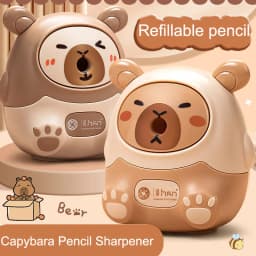 Pencil Sharpener Creative Capybara Kawaii Stationery Office School Supplies Korean Stationery 80*80*100mm