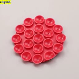Cltgxdd 1 Piece Circular Portable Silicone Suction Cup Phone Holder Single-Sided Installation Car Navigation Universal Phone Hol