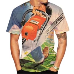 Summer Fashion Trend Novel 3D Printed Pattern T-shirt Round Neck Casual Comfortable Personalized Top T-shirt